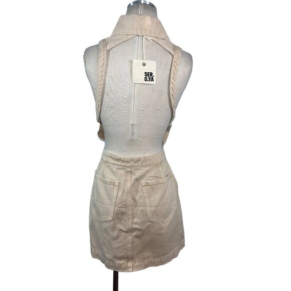 SER.O.YA Gemma Dress in Sand Dune XLarge New Womens Khaki Chino - Picture 7 of 15